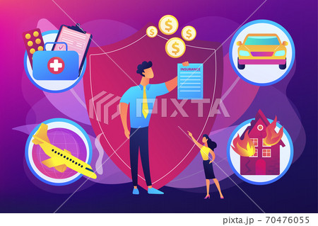 Insurance broker concept vector illustration 70476055