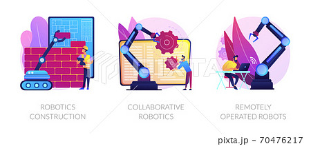 Modern robotic systems vector concept metaphors Modern robotic systems vector concept metaphors 70476217