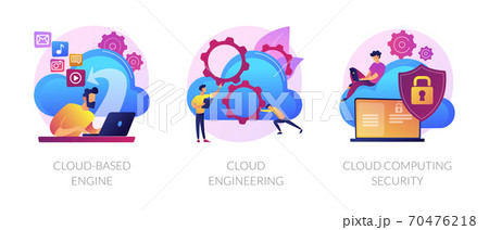 Cloud engineering services vector concept metaphors. Cloud engineering services vector concept metaphors. 70476218