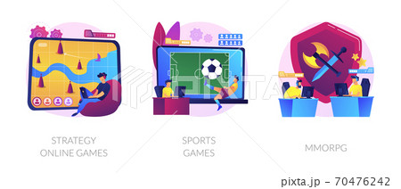 Computer games vector concept metaphors. Computer games vector concept metaphors. 70476242