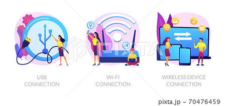 Remote connection vector concept metaphors. Remote connection vector concept metaphors. 70476459