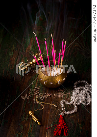 pendulum, vajra and rock crystal clear glass pendulum, vajra and rock crystal clear glass 70477342