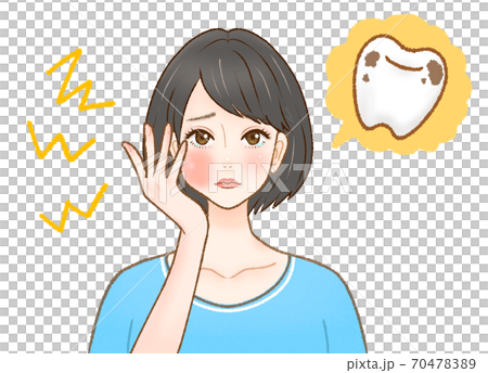 承受牙齒疼痛的成年女性3 70478389