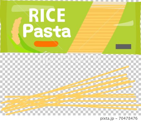 Rice pasta in a bag Rice pasta in a bag 70478476