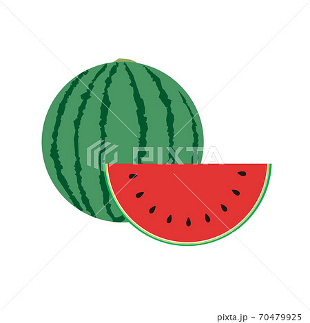 スイカのイラスト素材