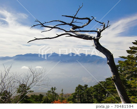八ヶ岳からの南アルプス遠景 八ヶ岳からの南アルプス遠景 70481594