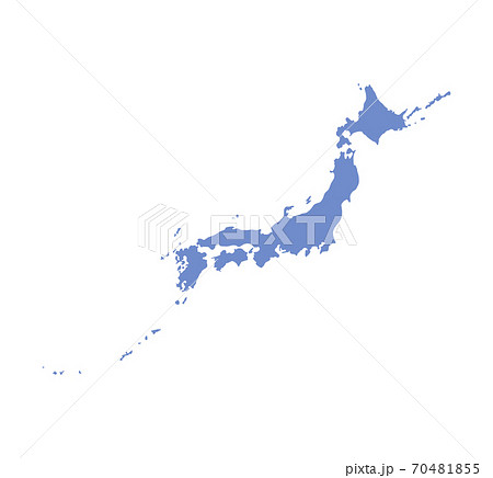 日本地図のベクターイラスト