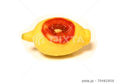 Lemonato yellow lemon build in with red tomato Lemonato yellow lemon build in with red tomato 70482850