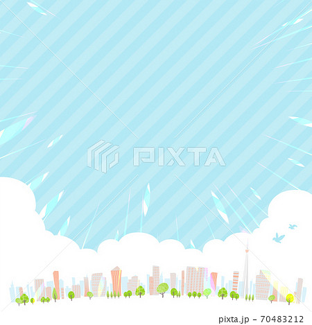 Townscape summer_en_skyline square Townscape summer_en_skyline square 70483212