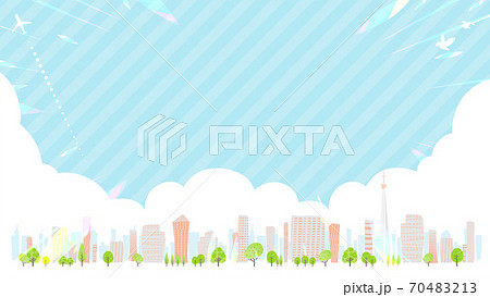 Townscape summer_en_skyline 16-9 wide Townscape summer_en_skyline 16-9 wide 70483213