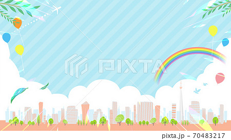 Townscape summer_en_rainbow city 16-9 wide 70483217