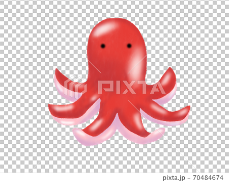 タコさんウインナー 主線なし のイラスト素材