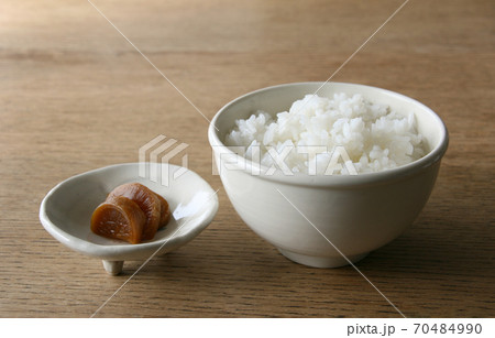 ご飯 つぼ漬け 質素 和食 ご飯 つぼ漬け 質素 和食 70484990