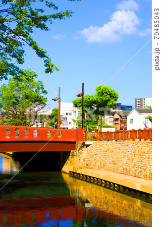 岐阜県大垣市の街並みの風景、岐阜県、街並み、大垣市【10月】 70485043