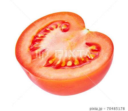 tomatoe half on a white isolated background 70485178