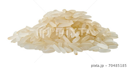 raw rice with clipping path 70485185