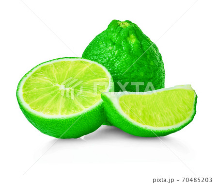 set lime on a white isolated background 70485203