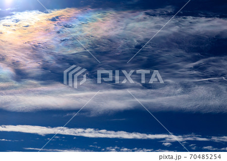 飛行機から見た彩雲 飛行機から見た彩雲 70485254