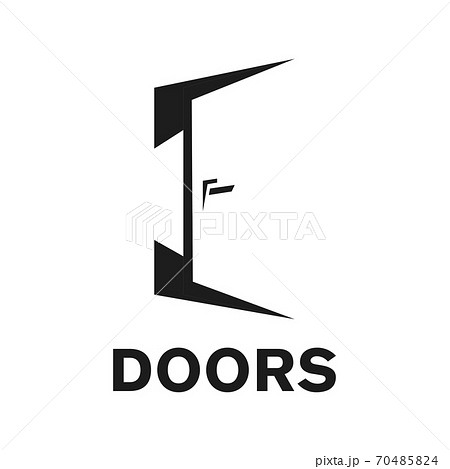 Vector logo of a door store, construction 70485824