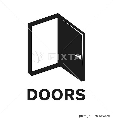 Vector logo of a door store, construction 70485826