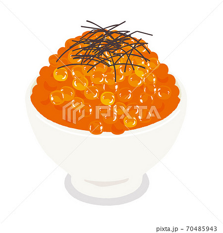 いくら丼 イラスト いくら丼 イラスト 70485943