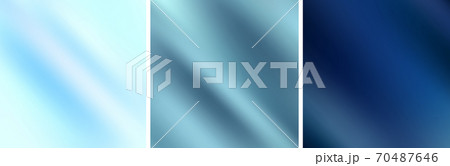 Blue smooth gradients abstract backgrounds set 70487646