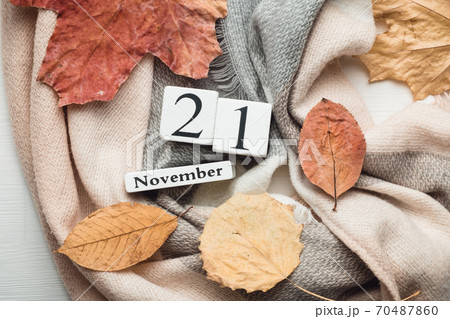twenty first day of autumn month calendar November 70487860