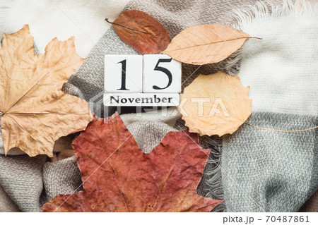 fifteenth day of autumn month calendar November 70487861