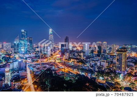 【ベトナム】ホーチミンの夜景 70487925