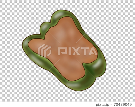 ピーマンの肉詰めのイラスト素材