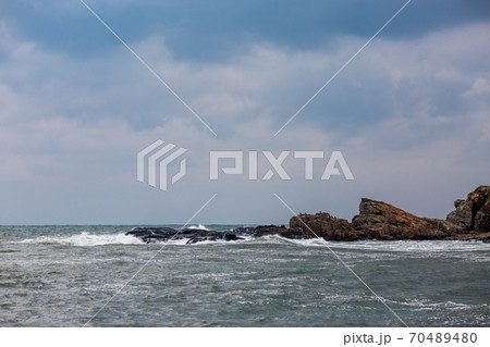 Stormy Black Sea landscape 70489480