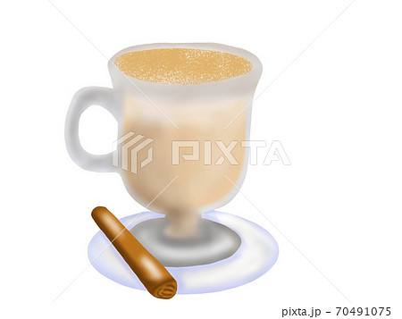 チャイ 主線なし のイラスト素材