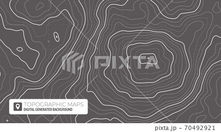 Topography Map Background. Vector Web Banner. 70492921