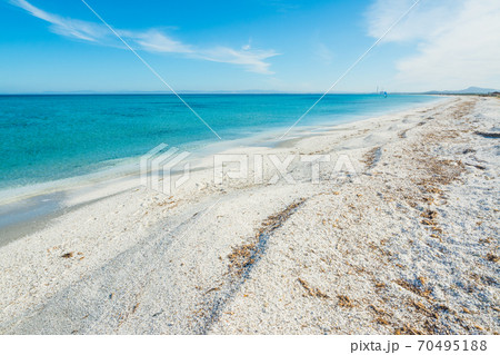 Blue sea in Stintino shoreline Blue sea in Stintino shoreline 70495188