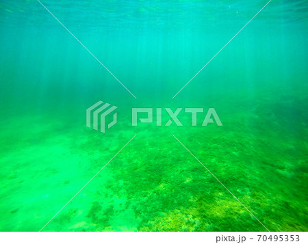 Sun rays seen from underwater Sun rays seen from underwater 70495353