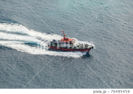Fast pilot boat is in the way. Persian Gulf, 70495459