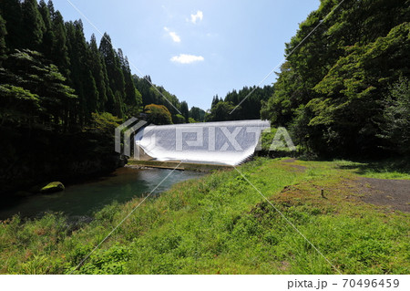 日本一美しい白水ダム	 日本一美しい白水ダム	 70496459