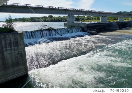 十勝川・千代田新水路の分流堰 十勝川・千代田新水路の分流堰 70499010