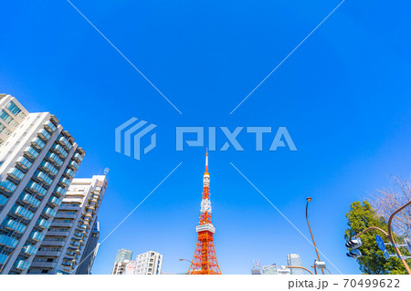 芝公園から見た東京タワー　【東京都】 70499622