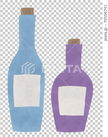 おしゃれなお酒の瓶 70500741
