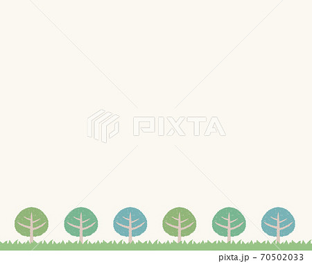 並木と芝生のフレーム 70502033