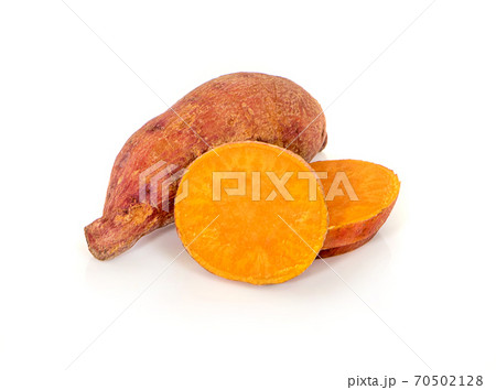 Sweet potato isolated on white background 70502128