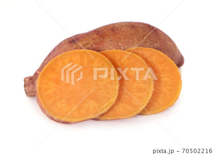 Sweet potato isolated on white background Sweet potato isolated on white background 70502216