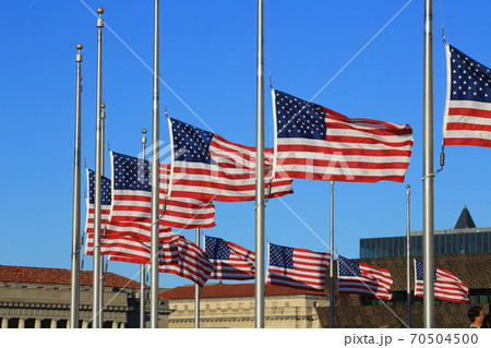 US FLAG with the blue sky US FLAG with the blue sky 70504500