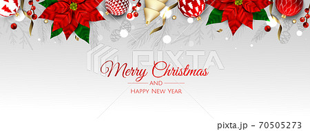 Merry Christmas web banner. Background for invitation or seasons greeting. Merry Christmas web banner. Background for invitation or seasons greeting. 70505273