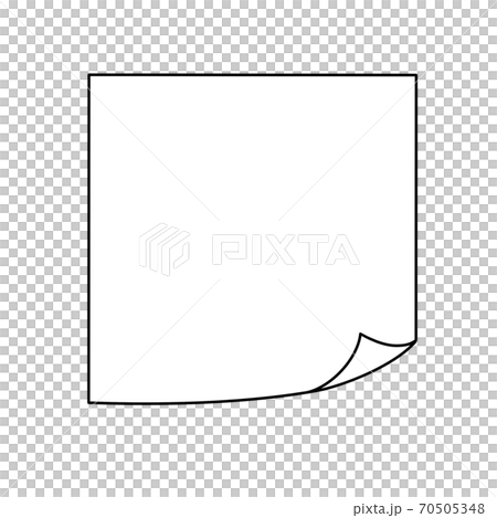 便條紙白空白廣場 70505348