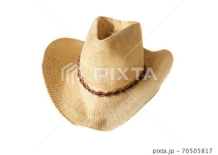 Summer straw hat isolated on white background Summer straw hat isolated on white background 70505817