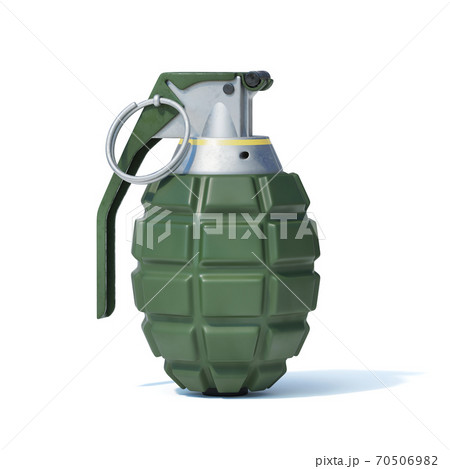 Hand grenade isolated on white background, 3d...のイラスト素材 [70506982] - PIXTA
