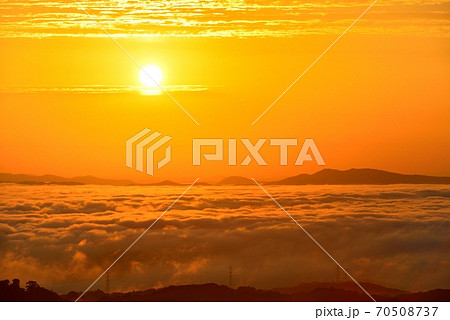 弥高山の雲海 弥高山の雲海 70508737