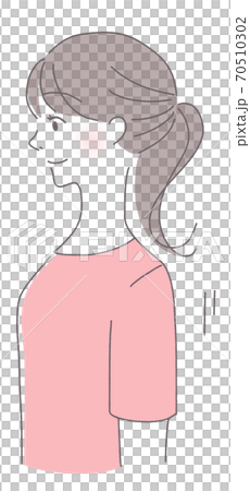美麗的姿勢女人姿勢校正 70510302